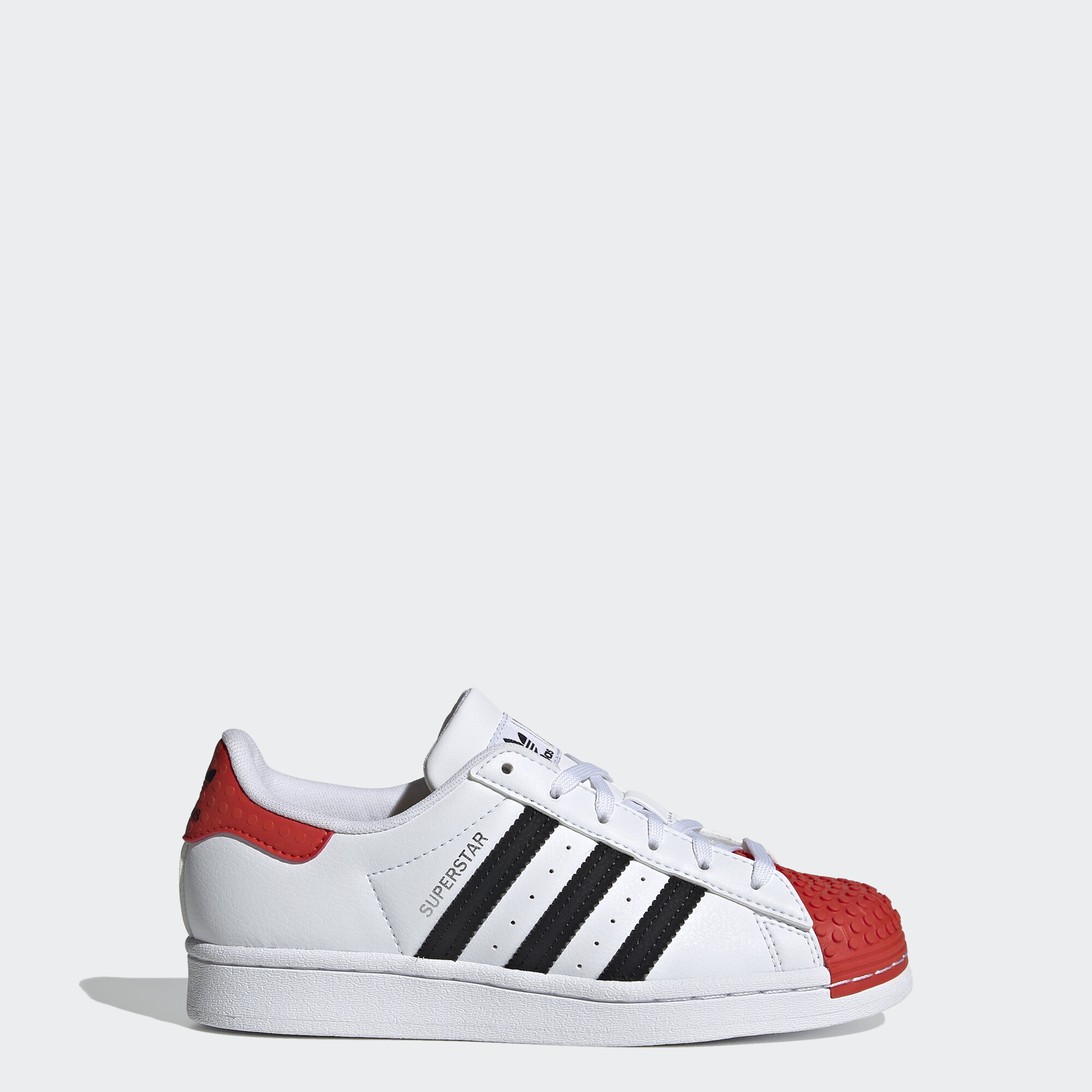 adidas ORIGINALS阿迪达斯超级明星x乐高®童鞋男女皆宜白色H03955
